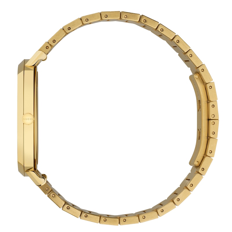 Gucci Grip Unisex Yellow Gold-Tone Bracelet Watch