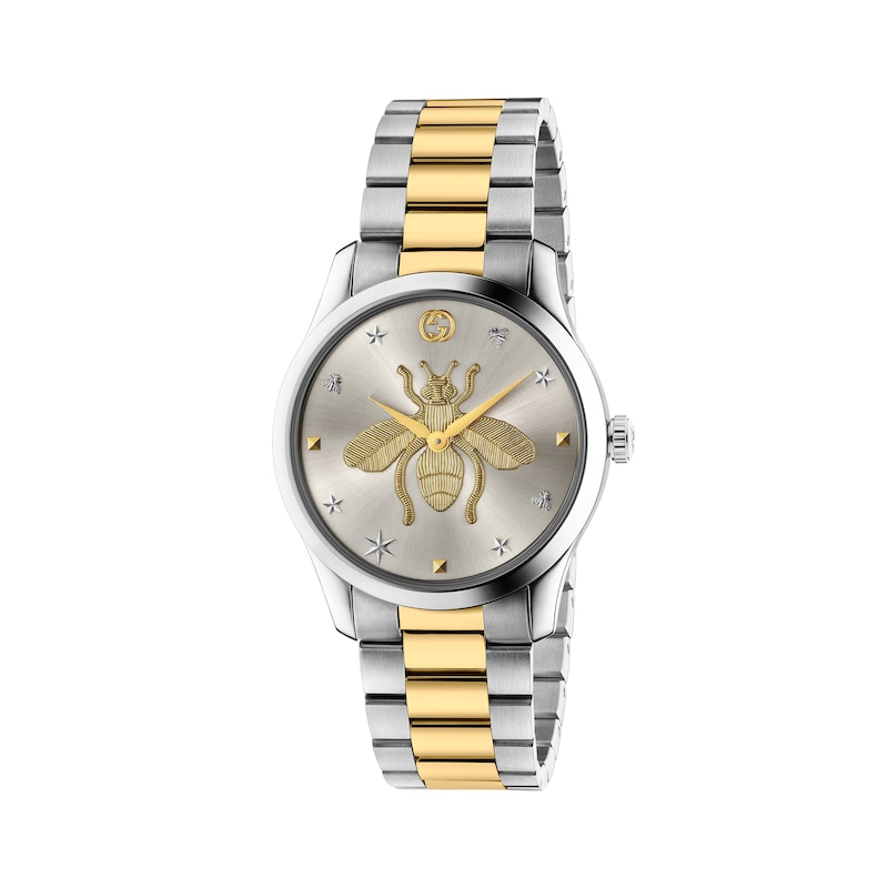 Gucci G-Timeless Bee Two-Tone Bracelet Watch