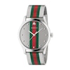 Thumbnail Image 0 of Gucci G-Timeless Striped Stainless Steel Mesh Bracelet Watch