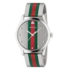 Thumbnail Image 1 of Gucci G-Timeless Striped Stainless Steel Mesh Bracelet Watch