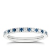 Thumbnail Image 0 of Vera Wang 18ct White Gold 0.12ct Diamond & Sapphire Eternity Ring