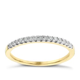 9ct Yellow Gold 0.15ct Diamond Ring
