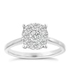 Thumbnail Image 0 of 9ct White Gold 0.50ct Total Diamond Solitaire Cluster Ring