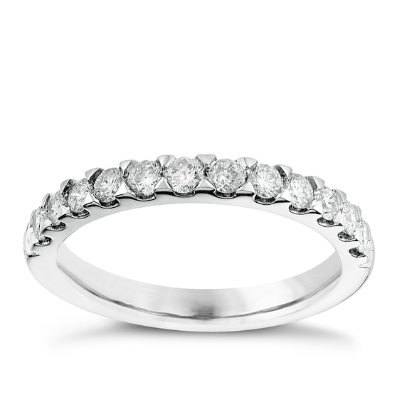Platinum 0.50ct Diamond Wedding Ring