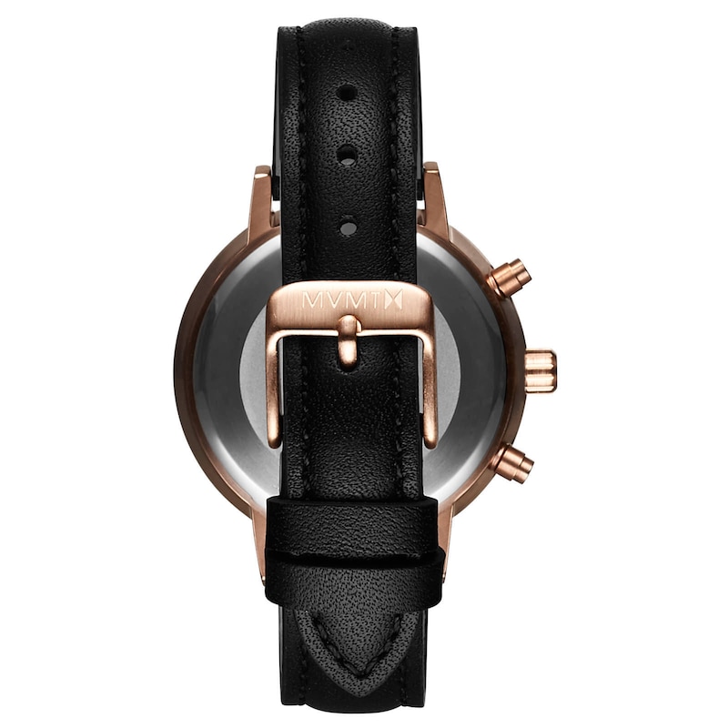 MVMT Nova Ladies' Black Leather Strap Watch
