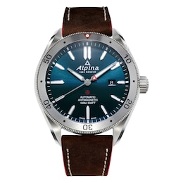 Alpina Alpiner 4 Automatic Men's Brown Leather Strap Watch