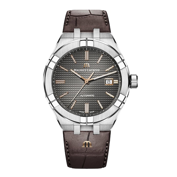 Maurice Lacroix Aikon Men’s Brown Leather Strap Watch