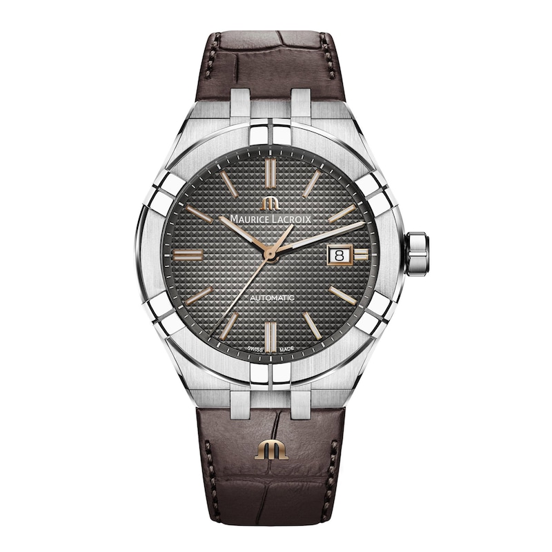 Maurice Lacroix Aikon Men's Brown Leather Strap Watch