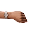 Thumbnail Image 4 of Emporio Armani Ladies' Crystal Baton Two Tone Bracelet Watch