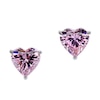 Thumbnail Image 0 of CARAT* LONDON 9ct White Gold Purple Heart Stud Earrings