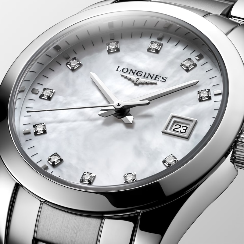 Longines Conquest Classic Diamond & Stainless Steel Bracelet Watch