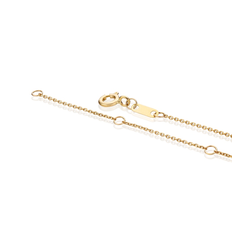 Main Image 2 of 9ct Yellow Gold 0.50ct Total Diamond Halo Pear Pendant