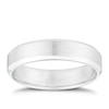 Thumbnail Image 0 of 9ct White Gold 5mm Matt & Polished Band