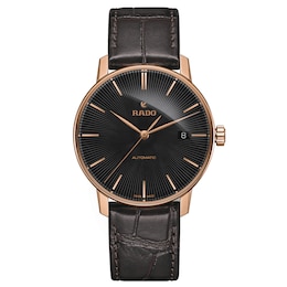 Rado Coupole Classic Men's Dark Brown Leather Strap Watch