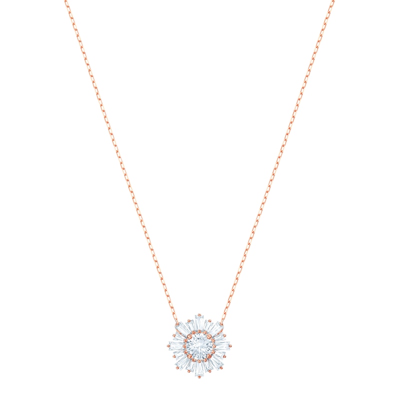 Swarovski Ladies' Rose Gold Plated Sunshine Pendant