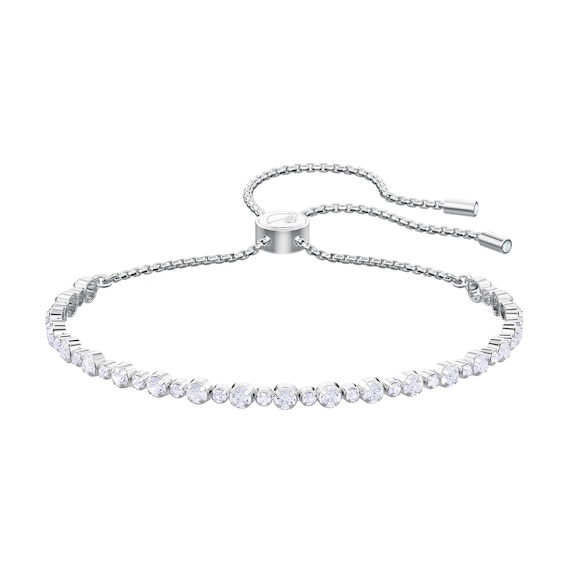 Swarovski Subtle Rhodium Plated White Crystal Bracelet