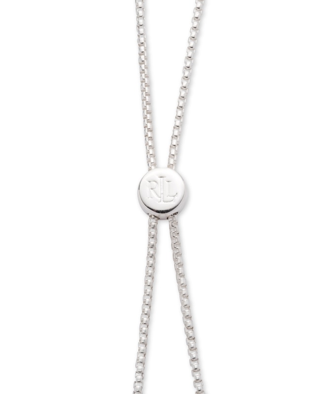 Lauren Ralph Lauren Adjustable Silver Coin Slider Bracelet