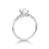 Thumbnail Image 2 of 18ct White Gold 1.10ct Total Diamond Scatter Solitaire Ring