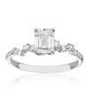 Thumbnail Image 3 of 18ct White Gold 1.10ct Total Diamond Scatter Solitaire Ring
