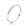 Thumbnail Image 1 of 14ct White Gold 0.15ct Diamond Channel Set Eternity Ring