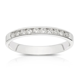 Platinum 0.25ct Diamond Channel Set Eternity Ring