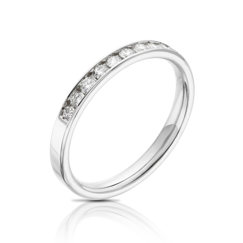 Main Image 3 of Platinum 0.25ct Diamond Channel Set Eternity Ring
