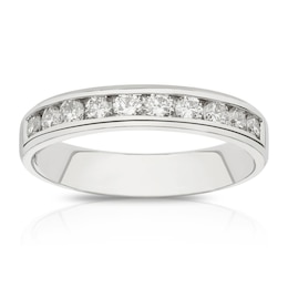 Platinum 0.50ct Diamond Channel Set Eternity Ring