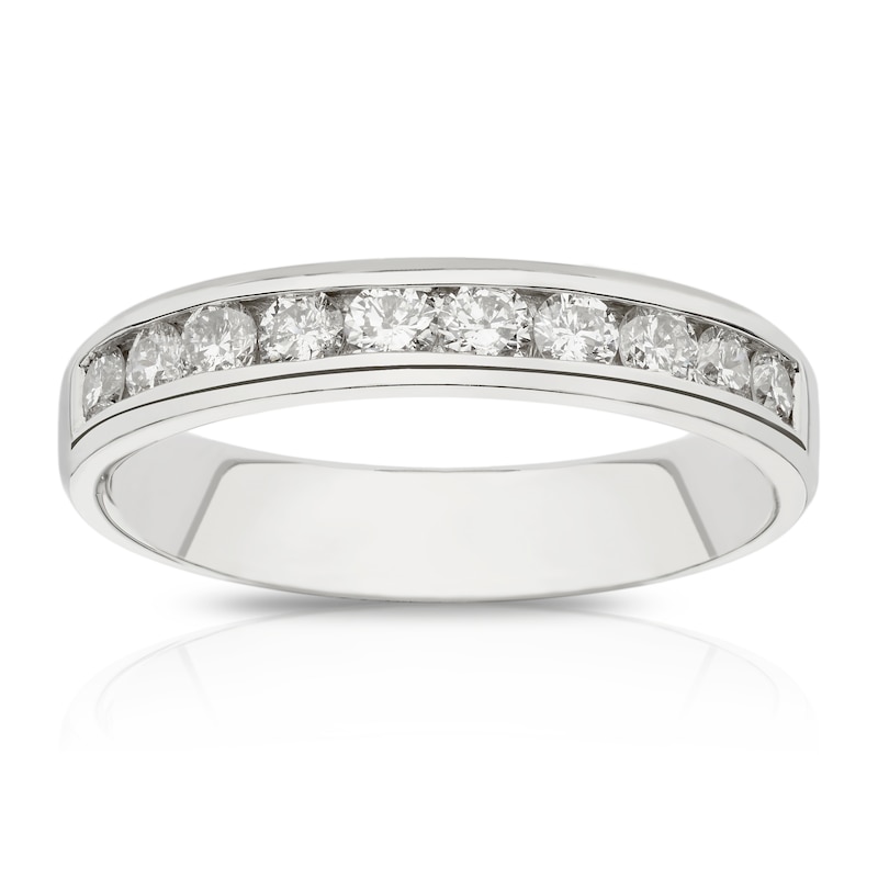 Main Image 1 of Platinum 0.50ct Diamond Channel Set Eternity Ring