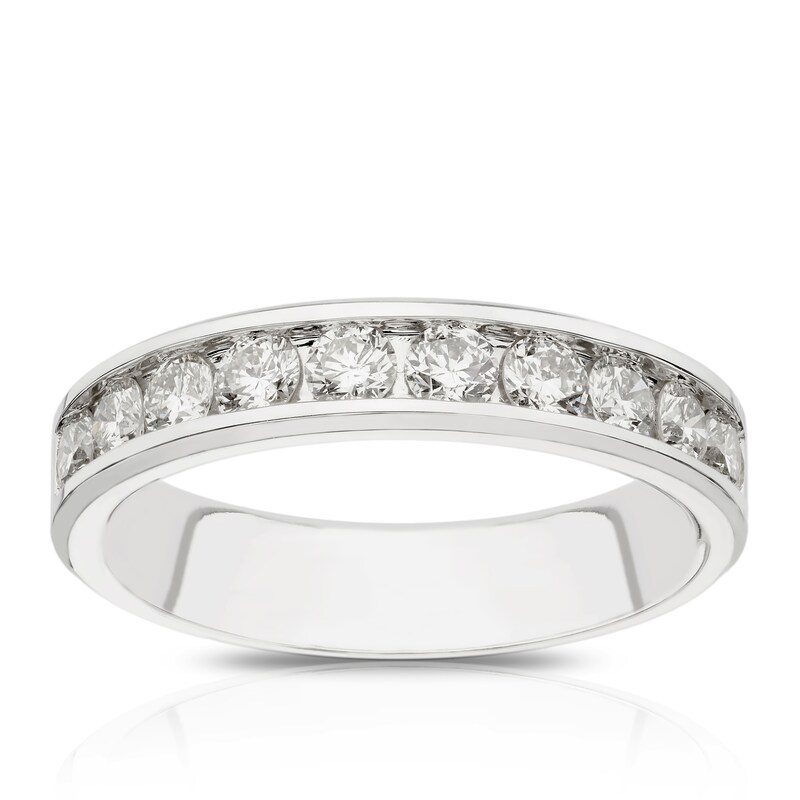 Main Image 1 of Platinum 0.75ct Diamond Channel Set Eternity Ring