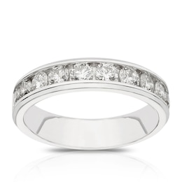 Platinum Channel Set Eternity 1ct Diamond Ring