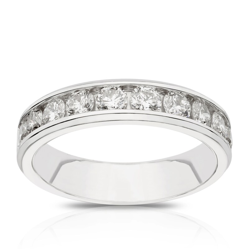 Main Image 1 of Platinum 1ct Diamond Channel Set Eternity Ring