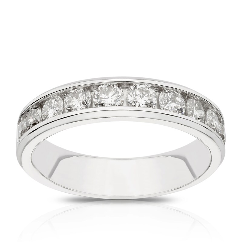 Platinum 1ct Diamond Channel Set Eternity Ring | Ernest Jones