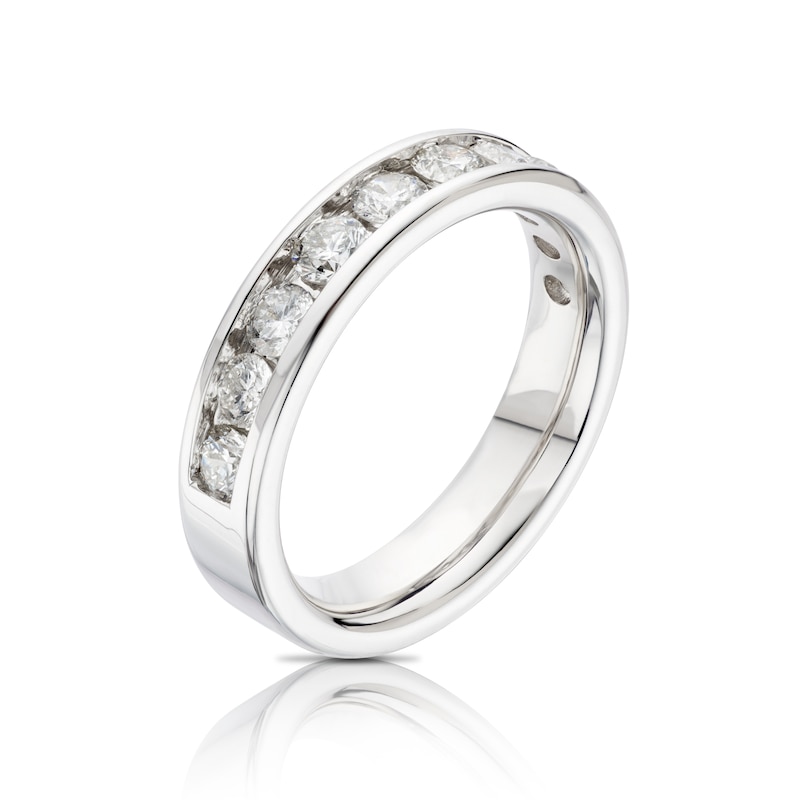 Main Image 2 of Platinum 1ct Diamond Channel Set Eternity Ring