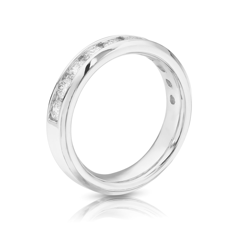 Main Image 3 of Platinum 1ct Diamond Channel Set Eternity Ring