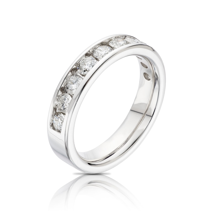 14ct White Gold 1ct Diamond Channel Set Eternity Ring
