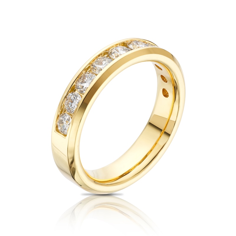 18ct Yellow Gold 1ct Diamond Channel Set Eternity Ring