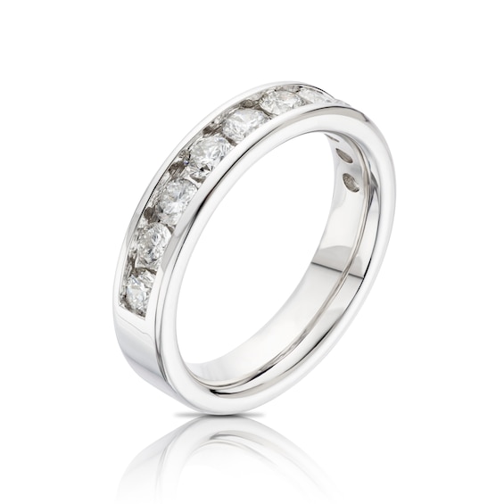 18ct White Gold 1ct Diamond Channel Set Eternity Ring