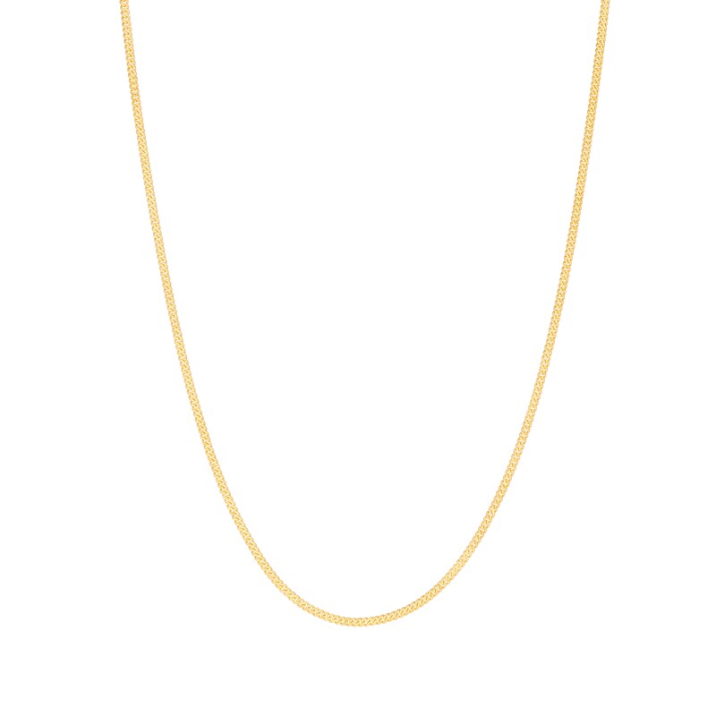 9ct Gold 20 Inch Solid Curb Adjustable Chain