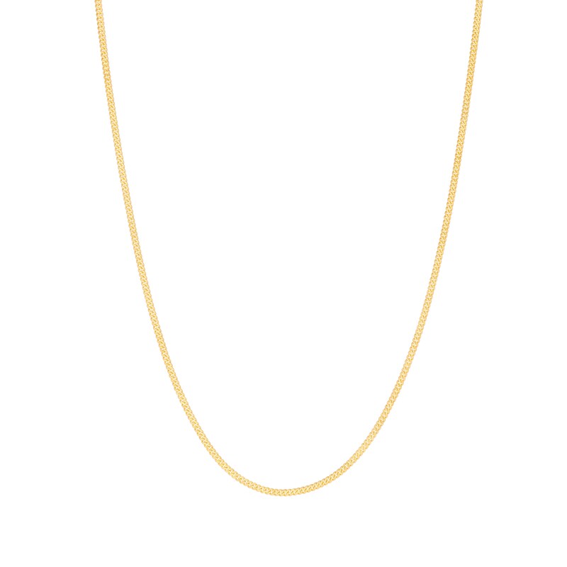 9ct Gold 20 Inch Solid Dainty Curb Adjustable Chain