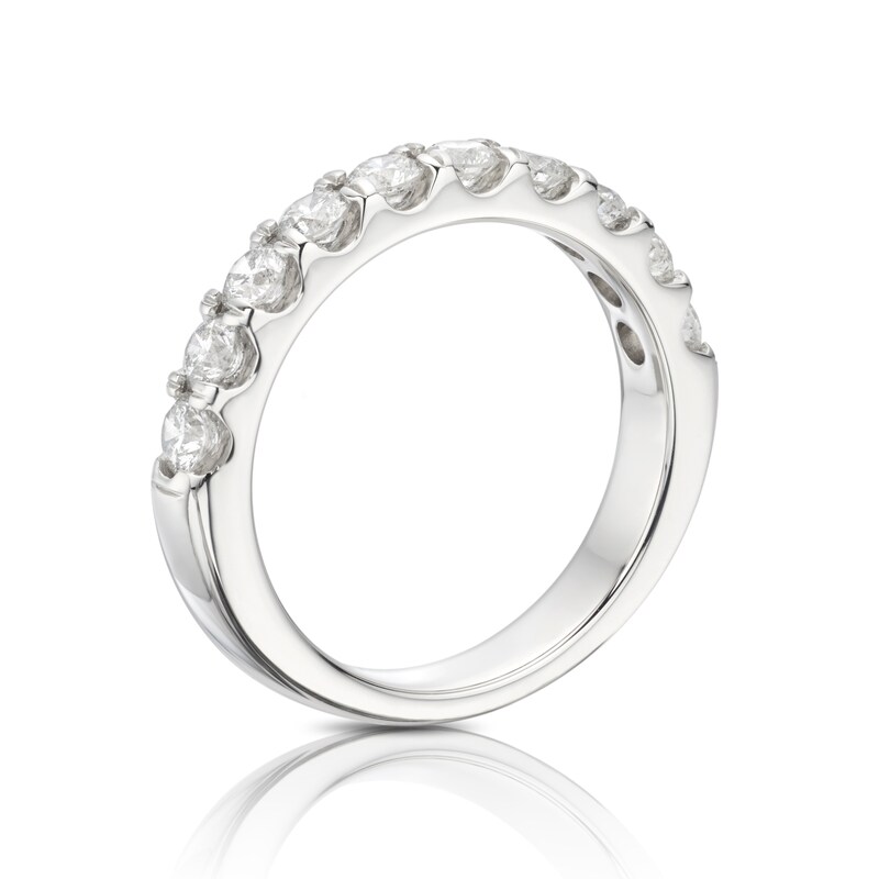 Main Image 3 of Platinum 1ct Diamond Claw Set Eternity Ring