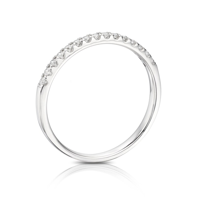 Main Image 2 of 18ct White Gold 0.15ct Diamond Claw Set Eternity Ring