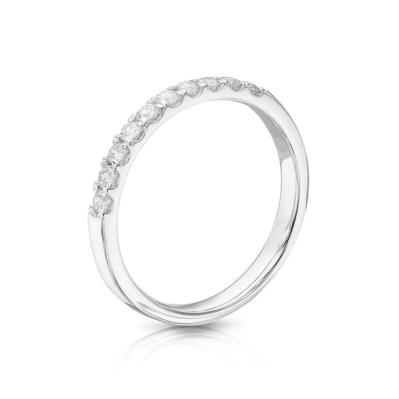 Platinum 0.25ct Diamond Claw Set Eternity Ring