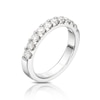 Thumbnail Image 2 of 18ct White Gold 0.75ct Diamond Claw Set Eternity Ring