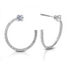 Thumbnail Image 0 of Eternal Diamond 18ct White Gold 0.75ct Total Hoop Earrings