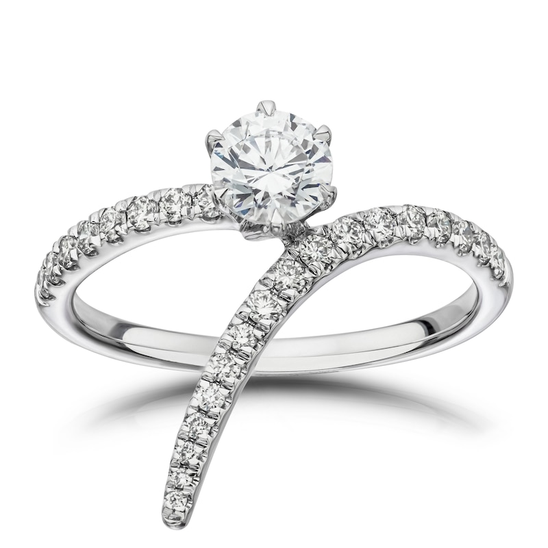 Eternal Diamond 18ct White Gold 0.75ct Total Ring