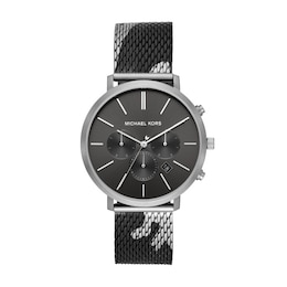 Michael Kors Blake Men's Black Camo Mesh Bracelet Watch
