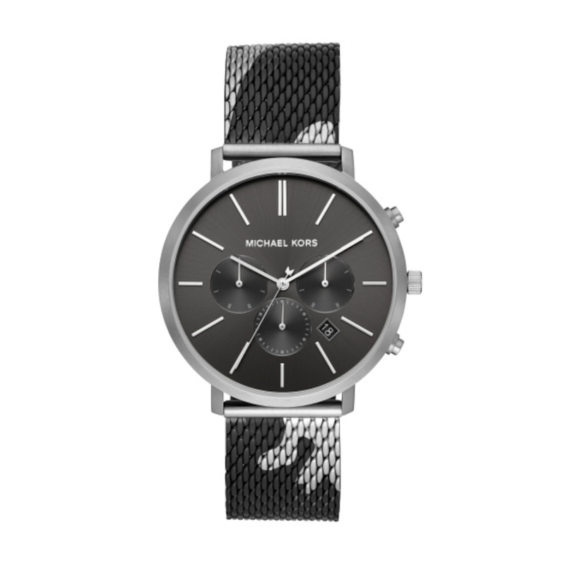 Main Image 1 of Michael Kors Blake Men's Black Camo Mesh Bracelet Watch