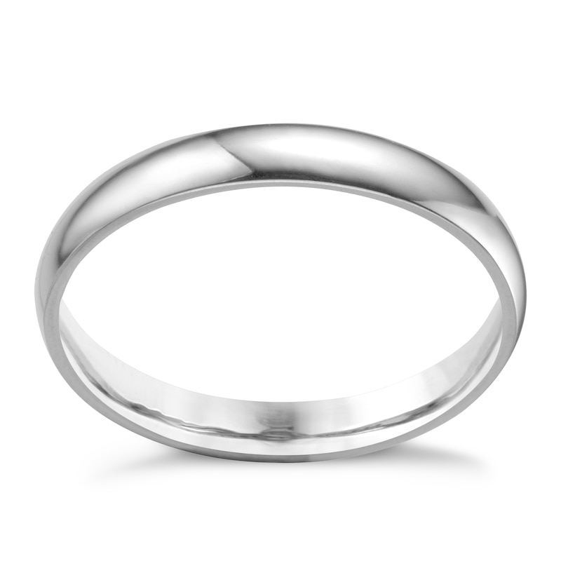 Platinum 3mm Extra Heavyweight Court Ring