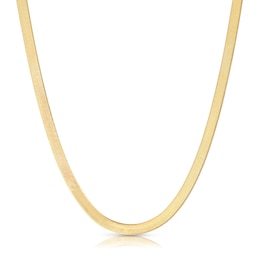 9ct Yellow Gold 17'' Adjustable Snake Chain