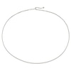 Thumbnail Image 2 of 9ct White Gold 24'' Adjustable Solid Spiga Chain